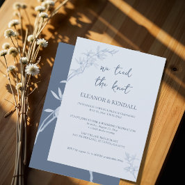 Zeitlose Blume "Die Knochen verschließen" Hochzeit Einladung