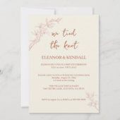 Zeitlose Blume "Die Knochen verschließen" Hochzeit Einladung (Vorderseite)