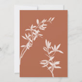 Zeitlose Blume "Die Knochen verschließen" Hochzeit Einladung (Rückseite)