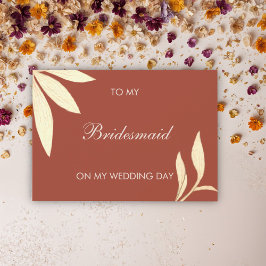 Zeitlose Blume für meine Bridesmaid am Hochzeitsta Einladung