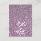 Zeitlose Blume Hochzeit Danke Begleitkarte (Rückseite)