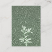 Zeitlose Blume Hochzeit Danke Begleitkarte (Rückseite)