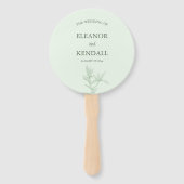 Zeitlose Blume Hochzeit Fächer (Vorderseite)