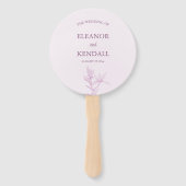 Zeitlose Blume Hochzeit Fächer (Vorderseite)