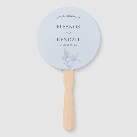 Zeitlose Blume Hochzeit Fächer (Vorderseite)