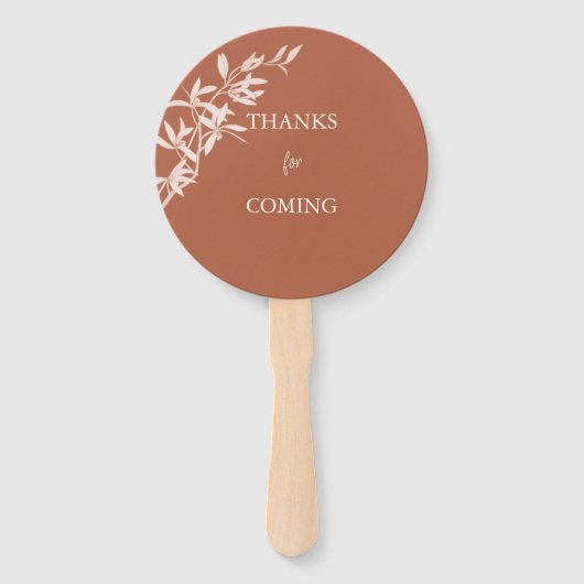 Zeitlose Blume Hochzeit Fächer (Rückseite)