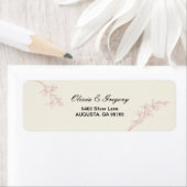 Zeitlose Blume Hochzeit Rücksendeadresse (Insitu)