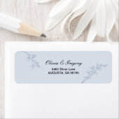 Zeitlose Blume Hochzeit Rücksendeadresse (Insitu)