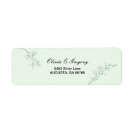 Zeitlose Blume Hochzeit Rücksendeadresse