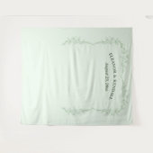 Zeitlose Blume Hochzeitsstand Foto Wandteppich (Vorderseite (Horizontal))