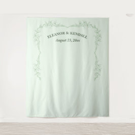 Zeitlose Blume Hochzeitsstand Foto Wandteppich