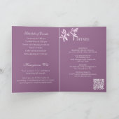 Zeitlose Blume Monogram Wedding Einladung (Innenseite)