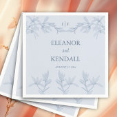 Zeitlose Blume Monogram Wedding Serviette