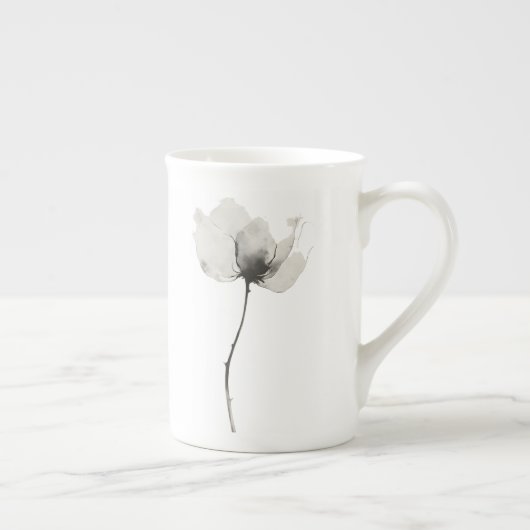 Zeitlose Blume Porzellantasse (Rechts)