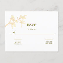 Zeitlose Blume QR Code Hochzeitsszenierung RSVP