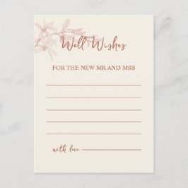 Zeitlose Blume wünscht Postkarte