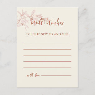 Zeitlose Blume wünscht Postkarte