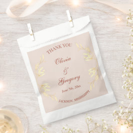 Zeitlose blumengeschichtliche Hochzeit Geschenktütchen