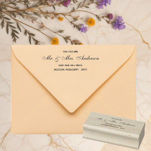 Zeitlose blumengeschichtliche Hochzeit Gummistempel