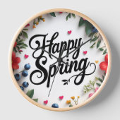 "Zeitlose Blüte: ‘FRÖHLICHER FRÜHLING’ Uhr (Vorderseite)