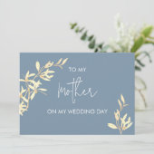 Zeitlose Blüte für meine Mutter an meinem Hochzeit Einladung (Stehend Vorderseite)