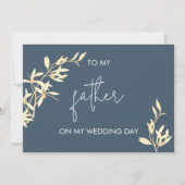 Zeitlose Blüte für meinen Vater an meinem Hochzeit Einladung (Vorderseite)