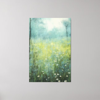 Zeitlose Blüten: Abstrakte Vintage Ölfarbe Leinwanddruck