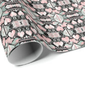 Zeitlose Blüten Valentinstag Wrapper Geschenkpapier (Rolleneckpunkt)