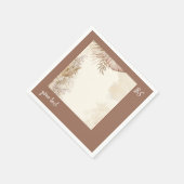 Zeitlose Boho Chic-neutrale Hochzeit Serviette (Ecke)