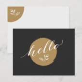 Zeitlose, charmante Art, "Hallo" zu sagen Postkarte (Vorne/Hinten)