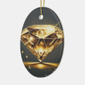 Zeitlose Diamond Gem Keramik Ornament (Links)