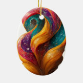 Zeitlose Diamond Gem Keramik Ornament (Hinten)