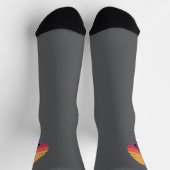 Zeitlose Didgeridoo in Iconic Sunset Socken (Oben)