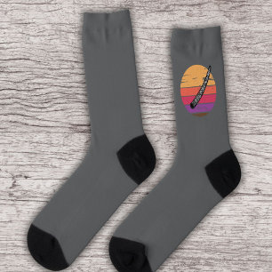 Zeitlose Didgeridoo in Iconic Sunset Socken