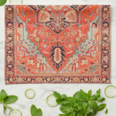 Zeitlose Echos: Heritage Boho Oriental Marokkanisc Geschirrtuch (Gefaltet)