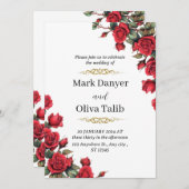 zeitlose Einladung zur Hochzeit | Elegante Hochzei (Vorne/Hinten)