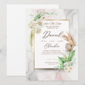 Zeitlose Einladungen für Hochzeiten: Elegante Stil (Vorne/Hinten)