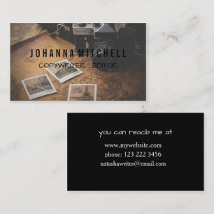 Zeitlose Elegance Business Card Design Glaubwürdig Visitenkarte