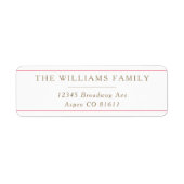 Zeitlose Elegance Classic Rücksendeadresse (Vorne)