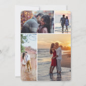 Zeitlose Elegance Hochzeit Golden Romance Paar Einladung (Rückseite)