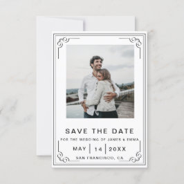 Zeitlose Elegance passt Ihre moderne Hochzeit an Einladung