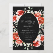 Zeitlose Elegance Romantische Rose Hochzeit Einladung (Vorderseite)