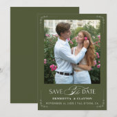 Zeitlose Elegance Save The Date (Vorne/Hinten)