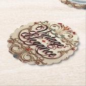 "Zeitlose Elegance verfeinert" Untersetzer (angewinkelt)