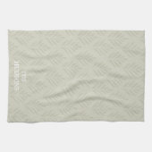 Zeitlose elegante botanische Gewohnheit des Oliven Geschirrtuch (Horizontal)