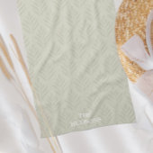 Zeitlose elegante botanische Gewohnheit des Oliven Geschirrtuch