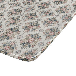 Zeitlose elegante botanische Medaillons Schneidebrett