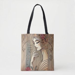Zeitlose Elegante Vintage Frauenwerbung Tasche