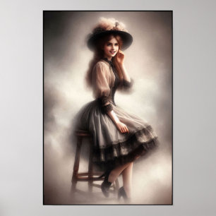 Zeitlose Eleganz der viktorianischen Ära Wand Poster