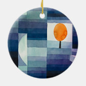 Zeitlose Eleganz: Der Vorbote des Herbstes Keramik Ornament (Hinten)